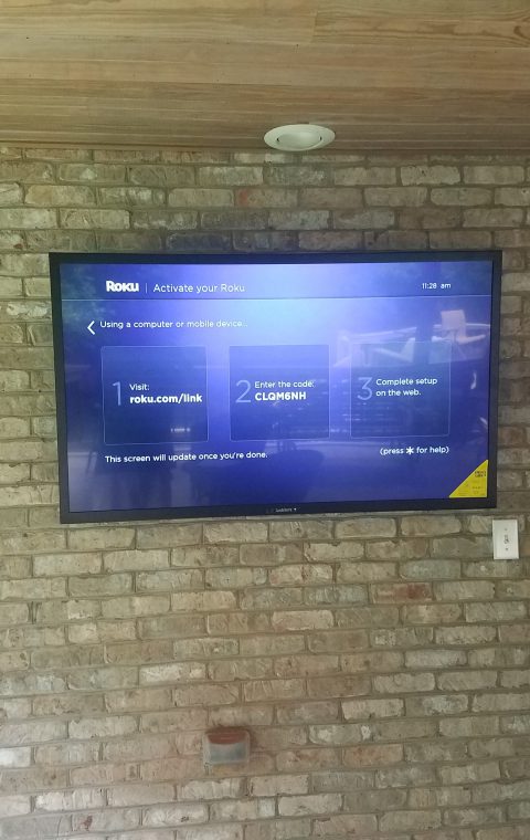 Outdoor Television Installation, Charlotte, NC