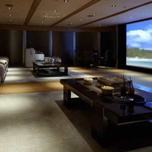 home theater basement